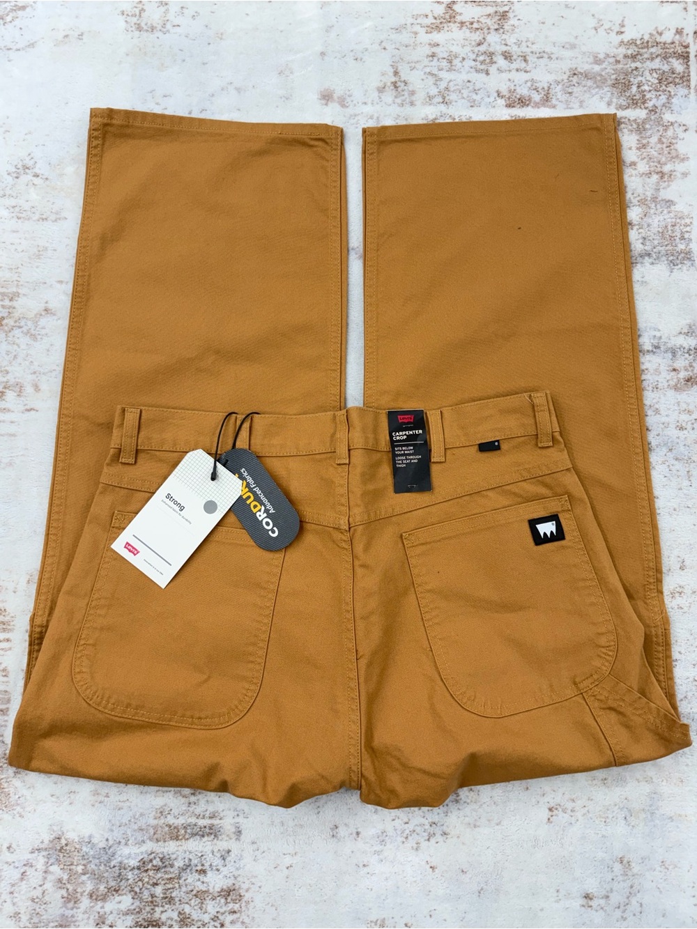 NEW Levi's baggy Skateboarding Cropped Carpenter Pants Men's 34 x 29